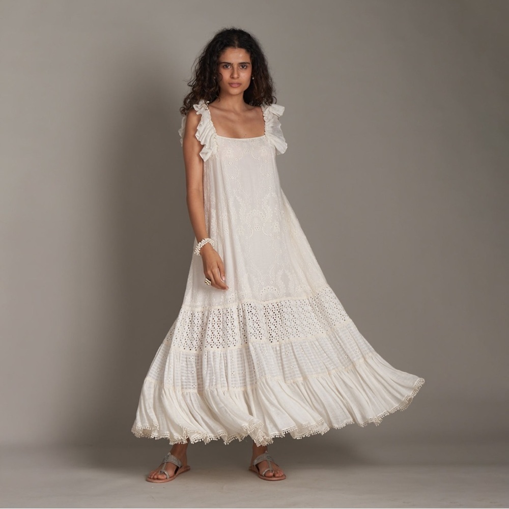 100% Cotton Payal Jain x Anthropologie Marianna Dress - Size 6